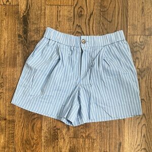 a new day Sky Blue Pinstripe Women's Bermudas